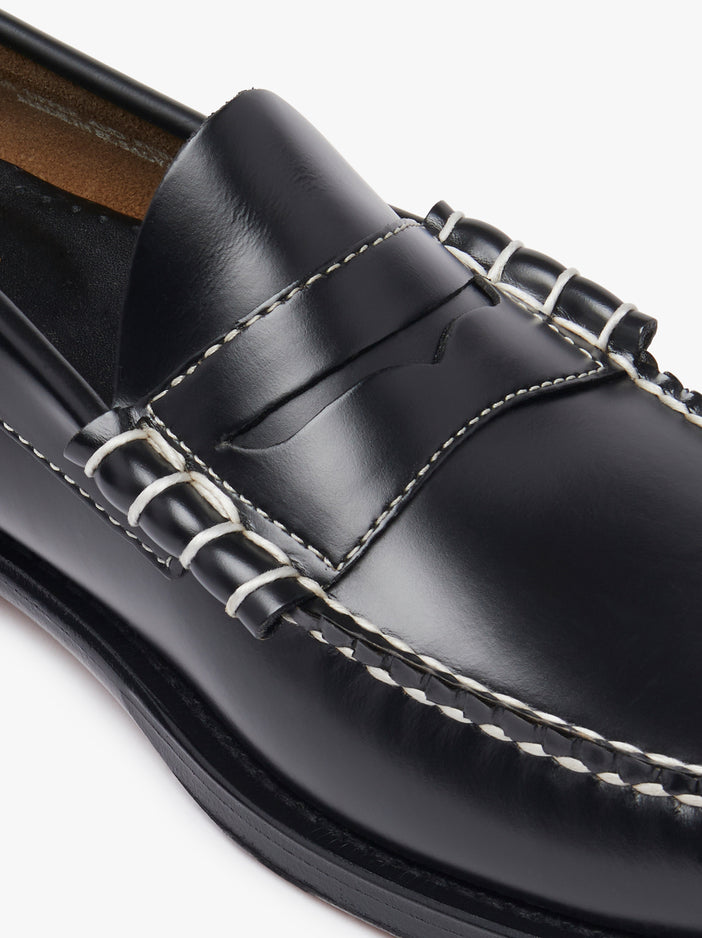 weejuns larson penny loafers black leather
