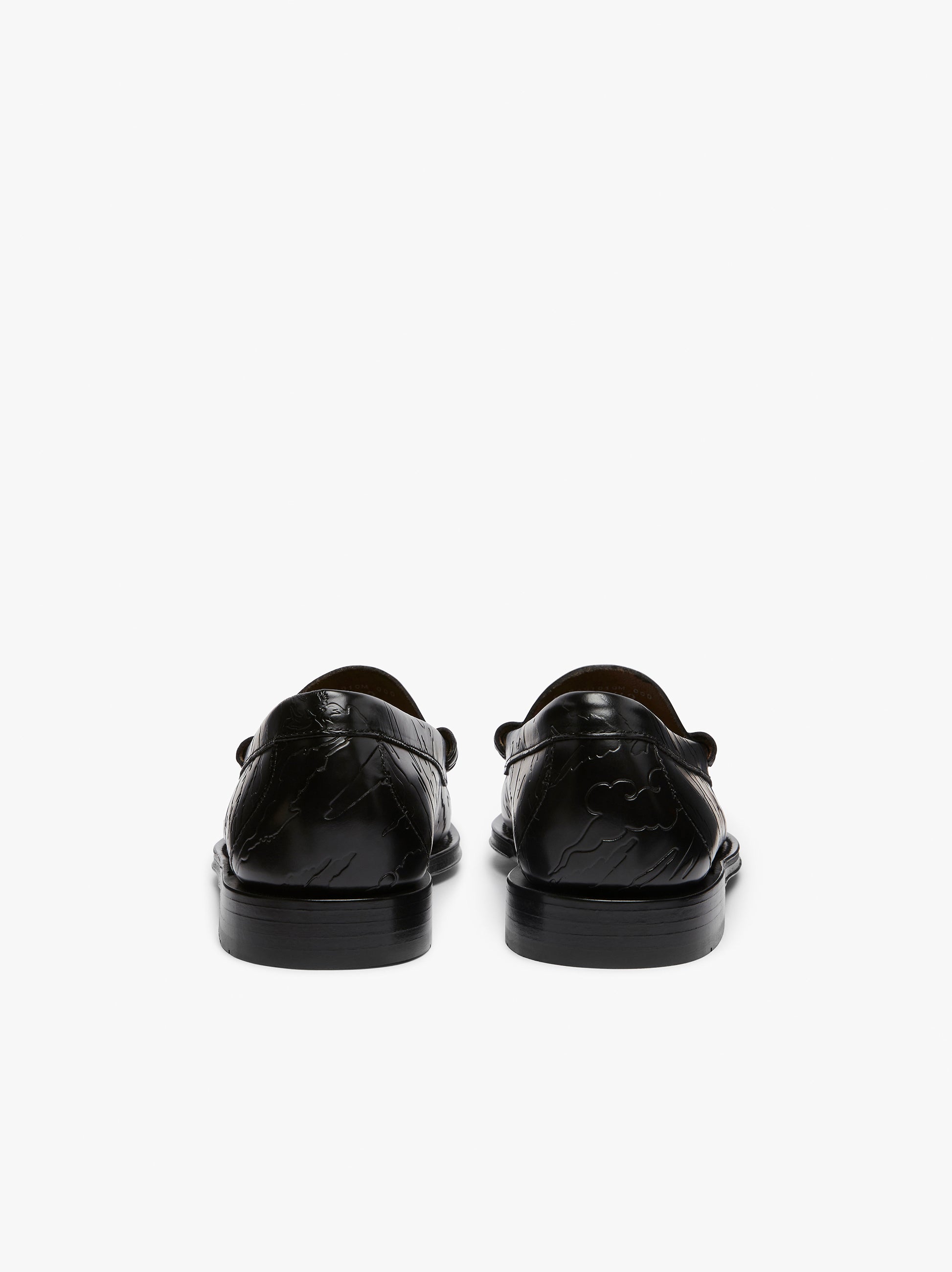 Maharishi Loafers | Embossed Black Leather Loafers – G.H. Maharishi Loafers | Embossed Black Leather Loafers – G.H.