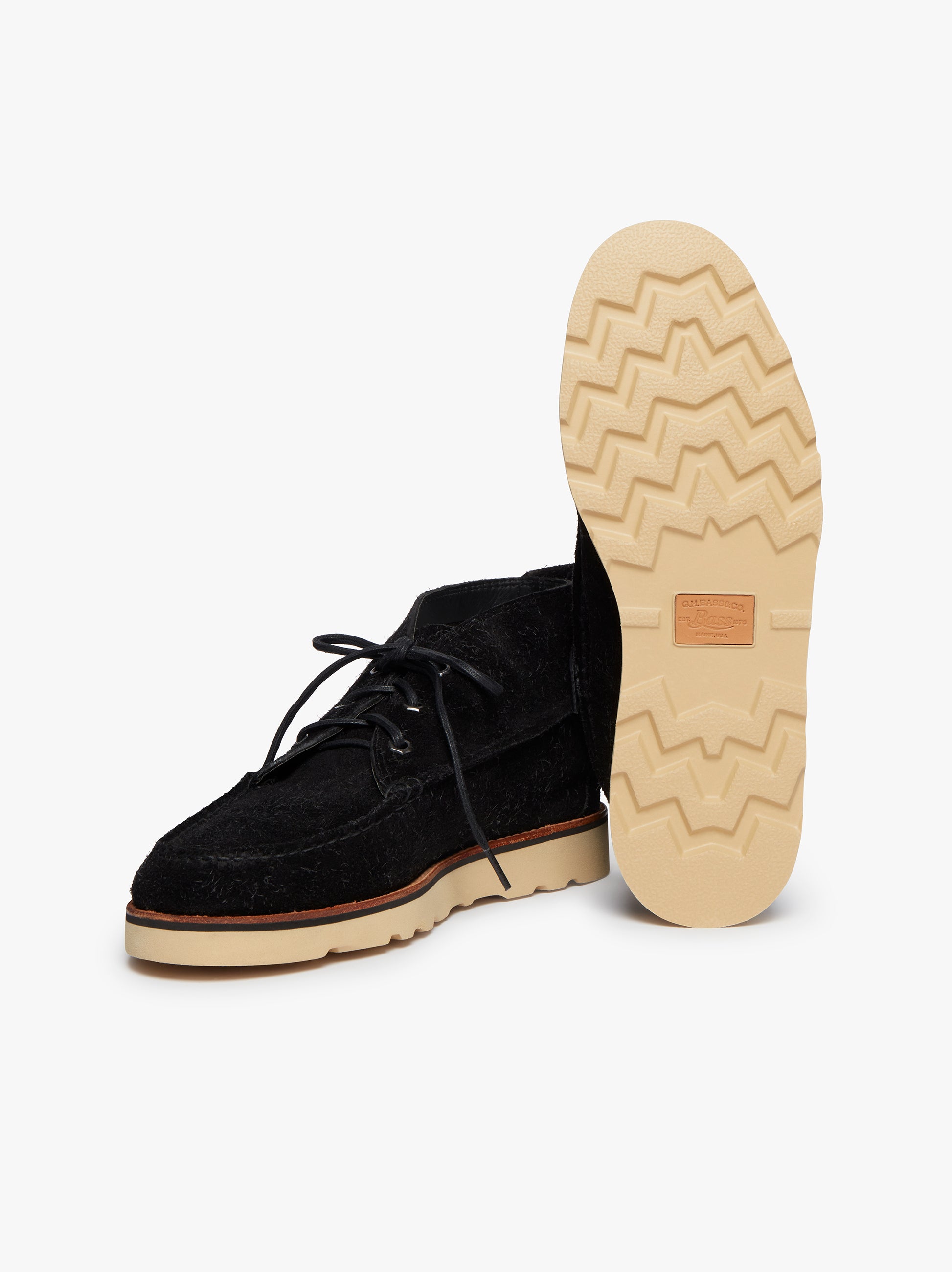Mens Black Suede Boots | Ranger Mocs – G.H.BASS 1876